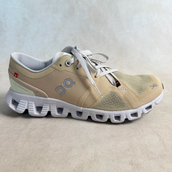 On Running Shoes - On Running Cloud X 3 Women’s 7.5 Savannah Frost Training Shoes w/ Box